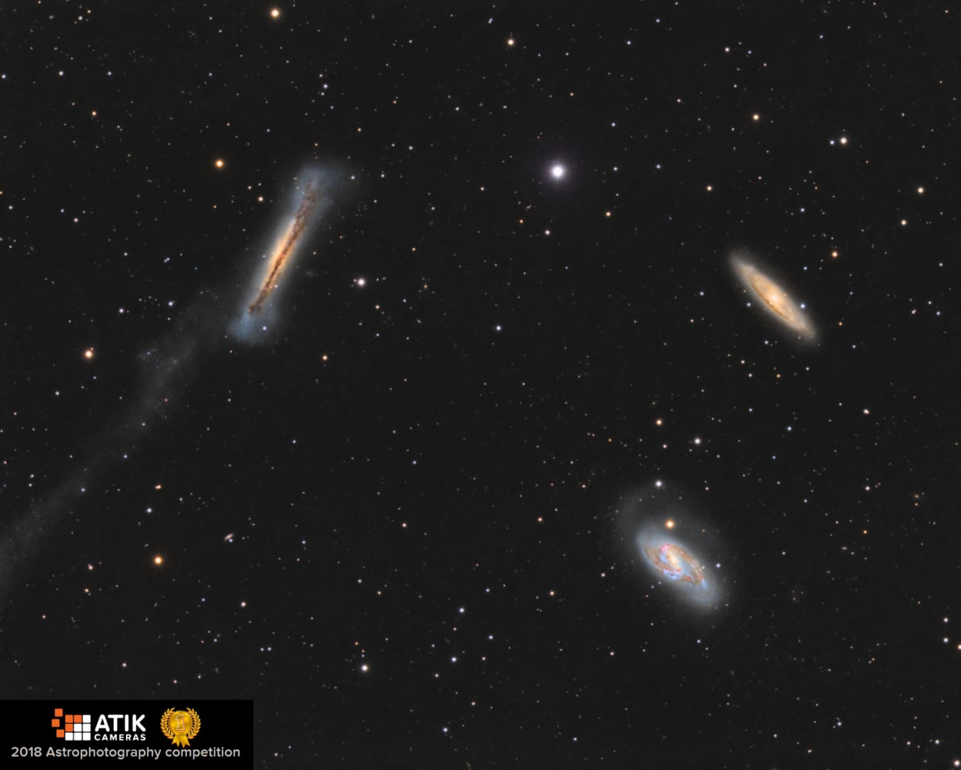 galaxies m65 m66 trio lion