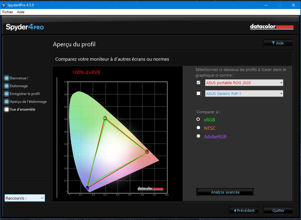 La calibration d’écran pour l’astrophoto Photon Millenium
