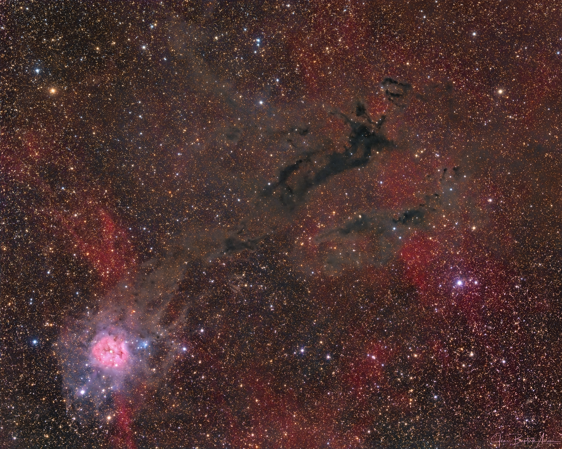 IC 5146 - La nébuleuse du Cocon, dans le Cygne.